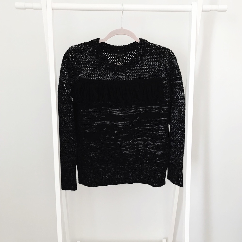 Banana Republic Fringe Detail Sweater